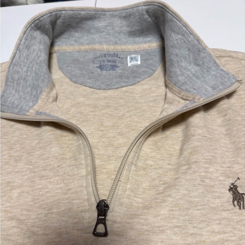 Polo Ralph Lauren luxury jersey quarter zip pullover - Picture 2 of 8